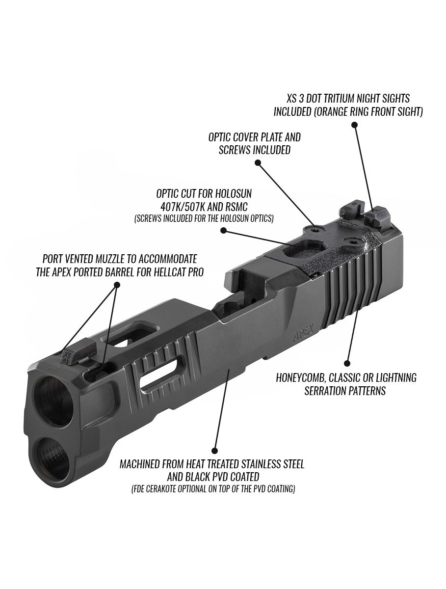 Apex Slide for Hellcat and Hellcat Pro