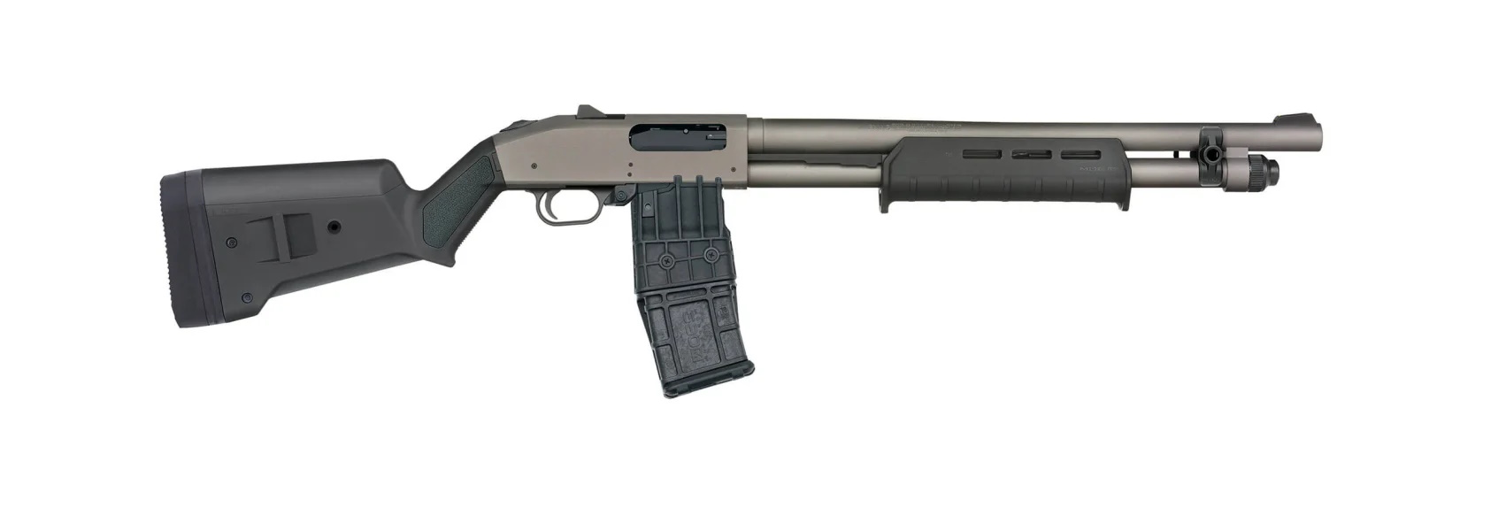 Mossberg 590M 12ga 18.5in Tungsten Cerakote 10+1